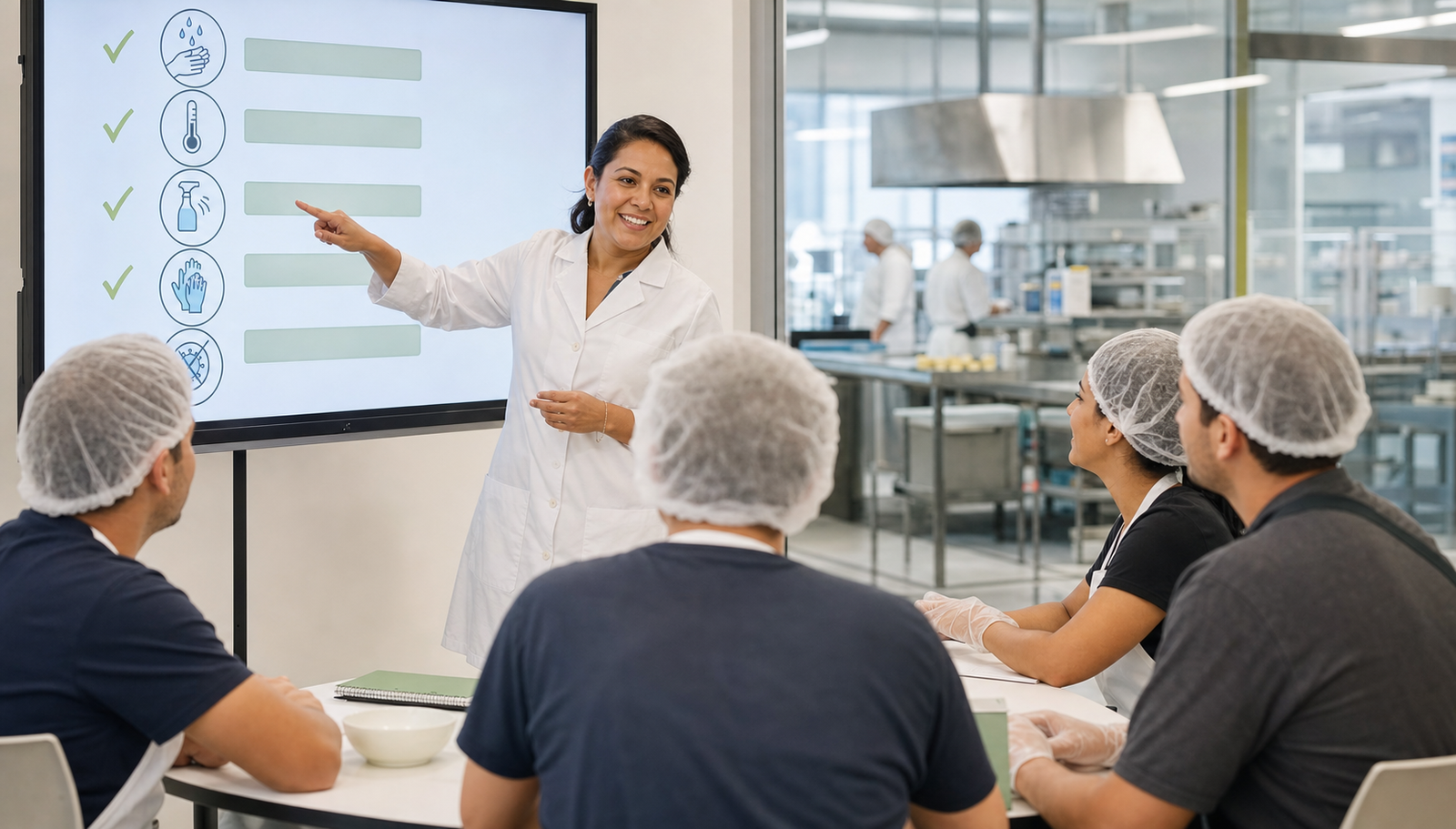 Capacitación práctica para manipuladores de alimentos